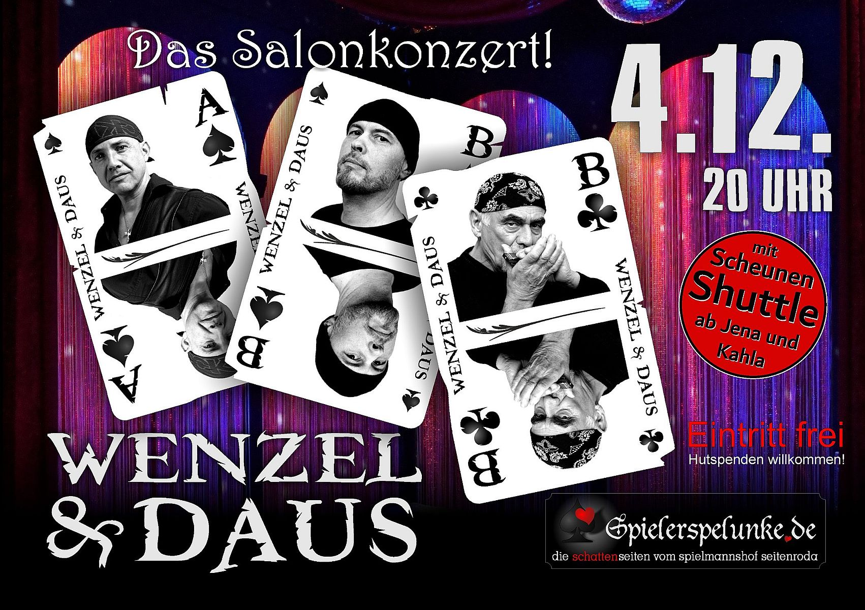 salonkonzert mit wenzel und daus live in der spielerspelunke